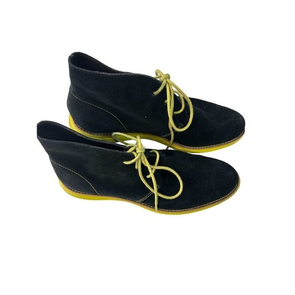 Cole Haan Lunar Grand Chukka Booties Black/Yellow D38905 6.5 B - Picture 2 of 6